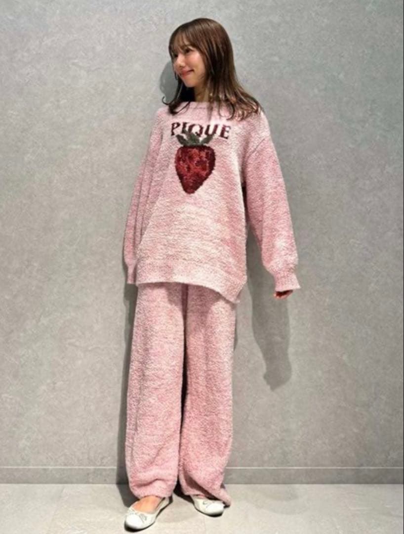 ジェラピケ 新作 いちご セットアップ