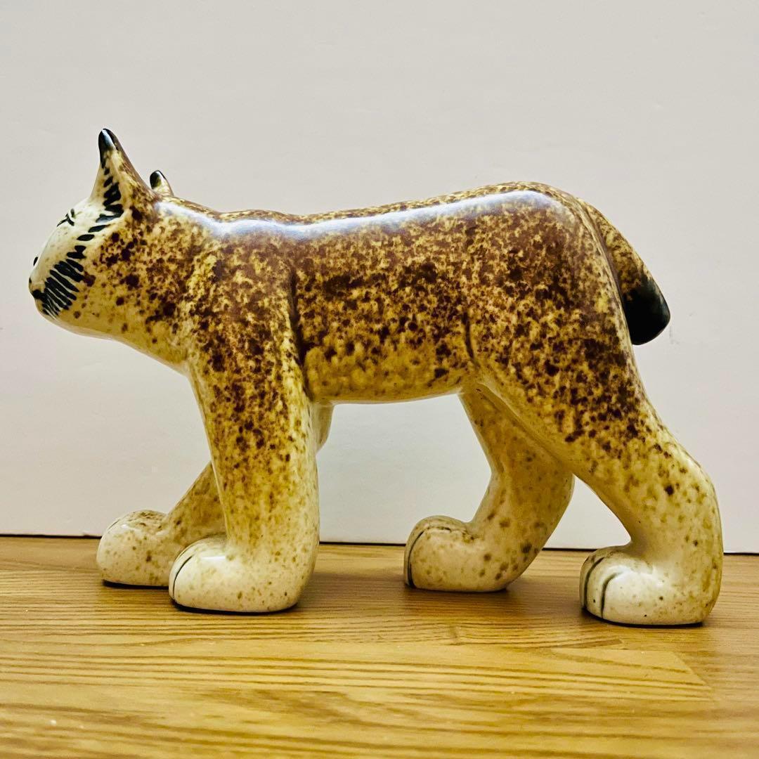 【リサラーソン/WWF/オオヤマネコ】北欧/ビンテージ/希少/山猫/Lodjur