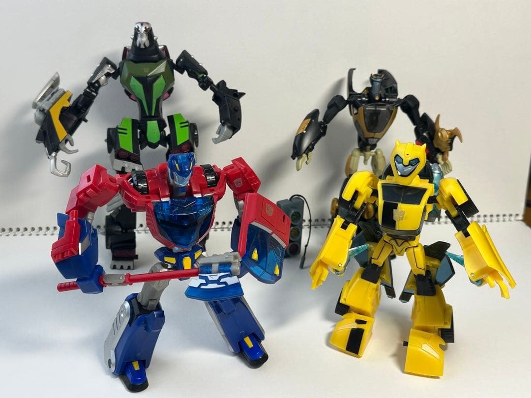 ミニカー transformers animated hasbro set