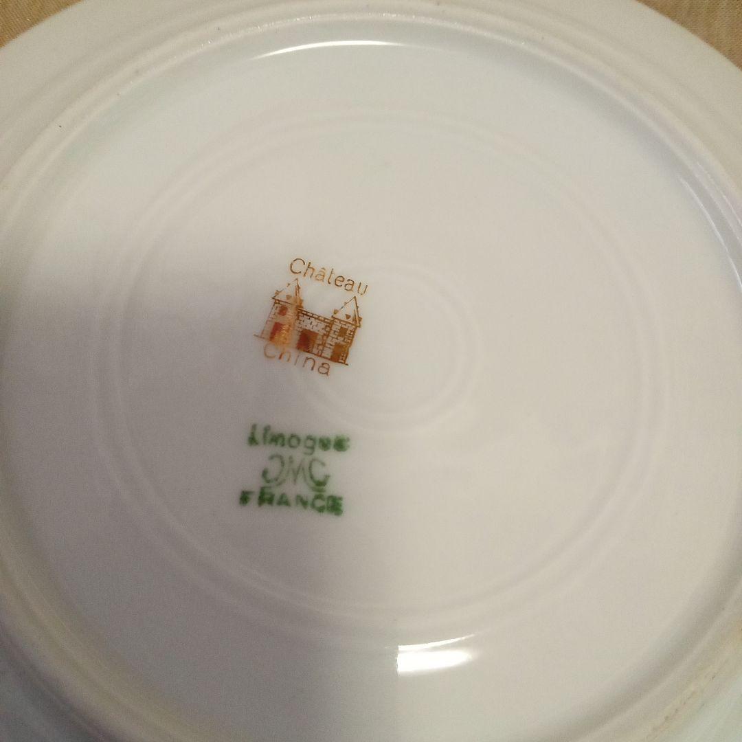 リモージュ フランス 磁器 薔薇 ケーキ皿 食器 小皿