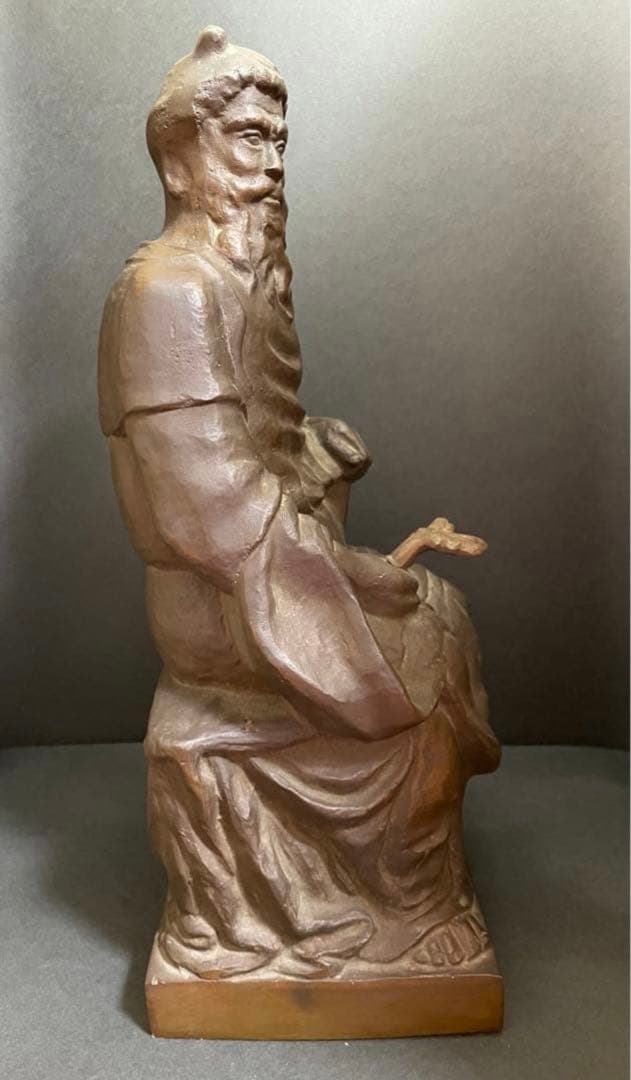 送料無料 ブロンズ 薬祖神神農像 高さ約32cm