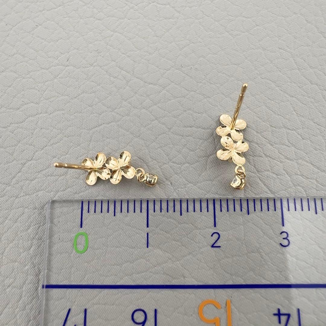 K10YG　タンザナイト　ホワイトトパーズ　天然石　イエローゴールド