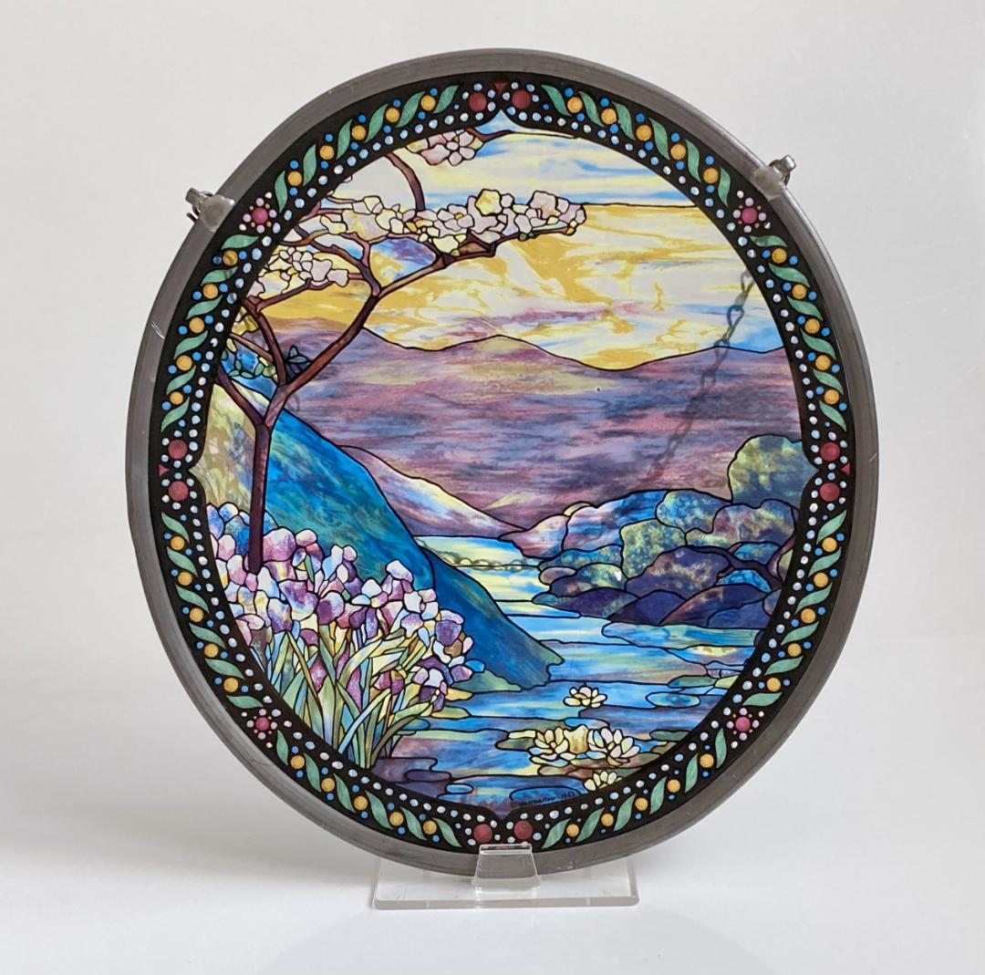 自然の風景 ステンドグラス グラスマスターズ ランドスケープ 円形