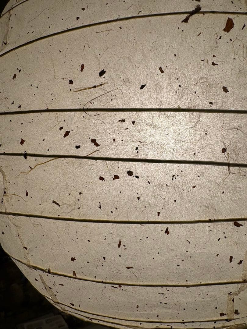 みぃたん様2灯径40㎝チリ入り和紙提灯ペンダント照明