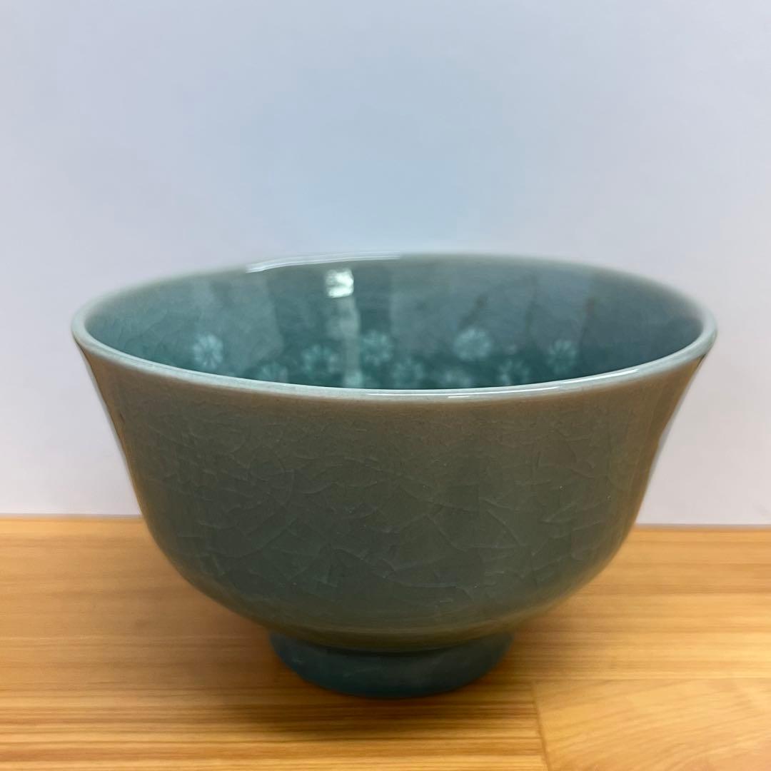 三國陶藝研究所　韓都鉉作　茶碗　美品　茶道具　工芸品　陶器　専用木箱付　美品