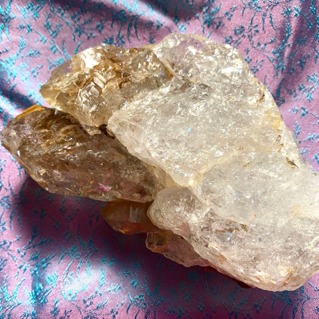 ダイヤモンド系骸骨水晶-16/スケルタルクォーツ/マルチクラスター