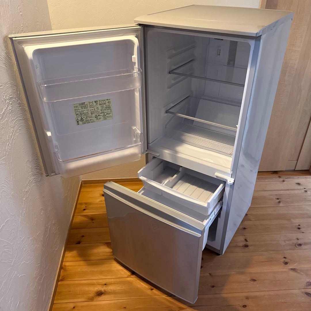 SHARP シャープ SJ-D14D-S 2ドア 冷蔵庫 137L 2018年製