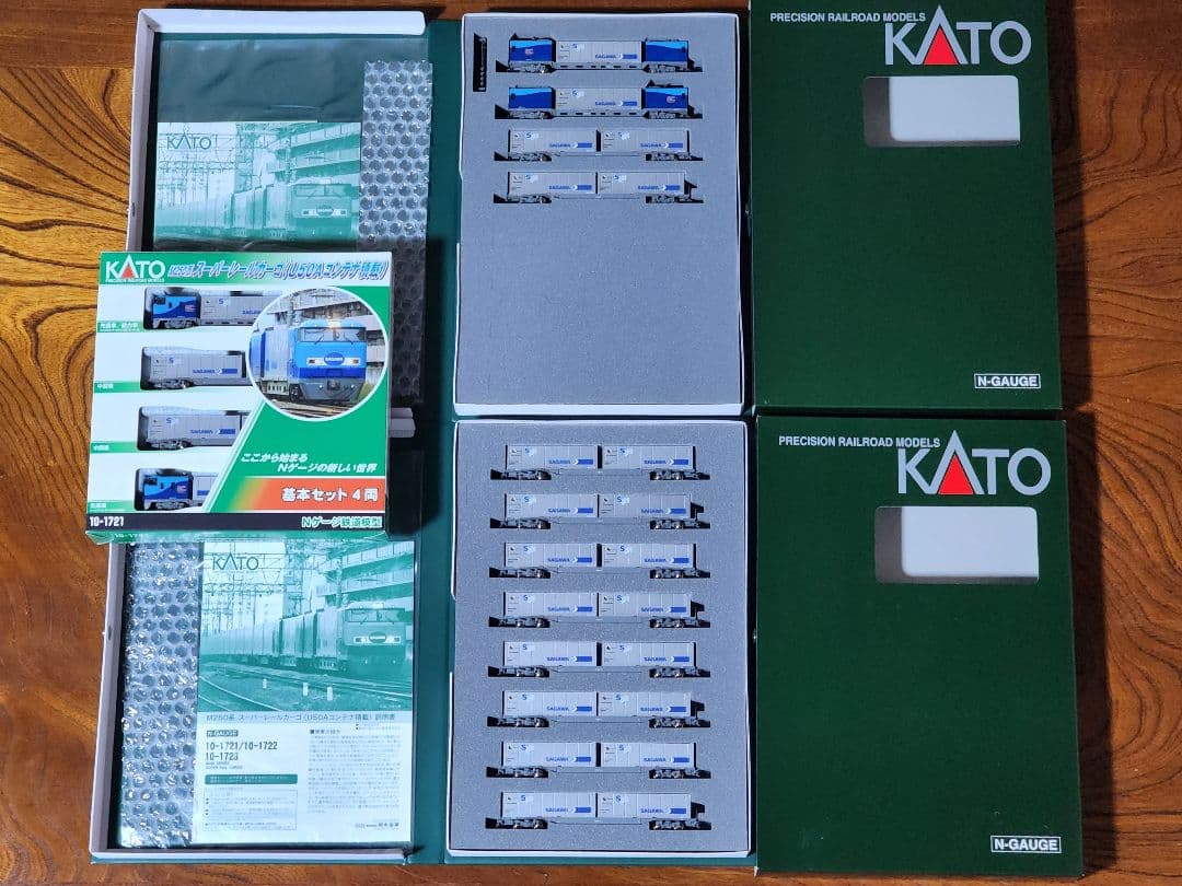 KATO M250系 スーパーレールカーゴ(U50Aコンテナ積載)