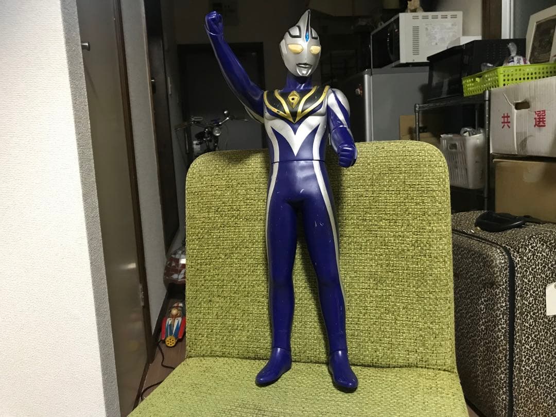 ウルトラマン アグル身長巨大な50cmソフビバンダ日本製です