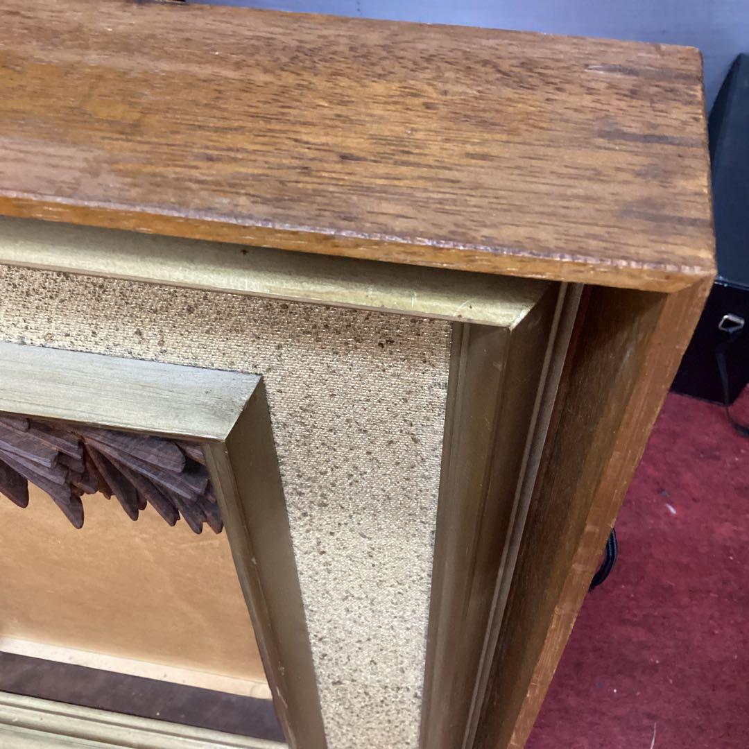 希少　秀鳳作 彫刻欄間 額装　骨董　欄間