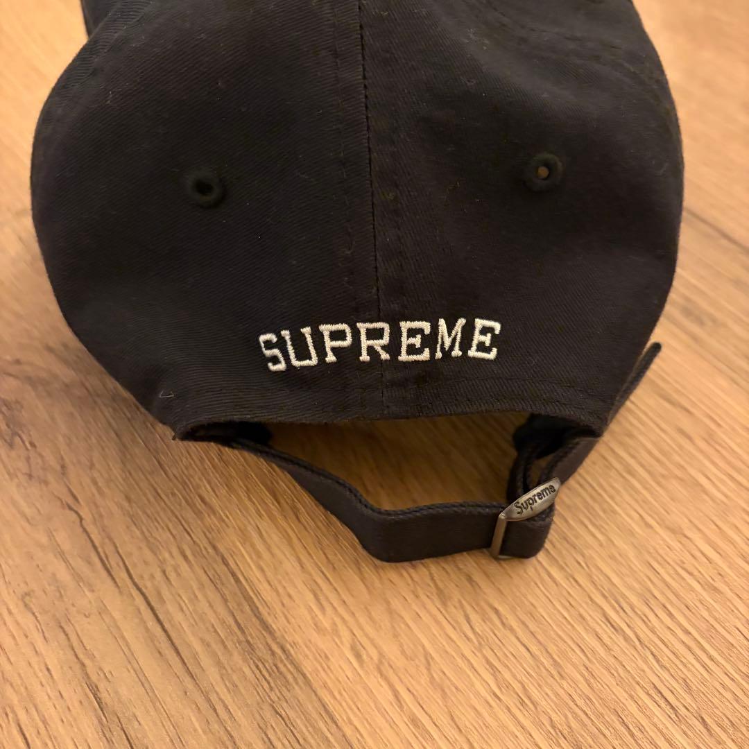 Supreme 2025ss wings logo 5panel cap 黒