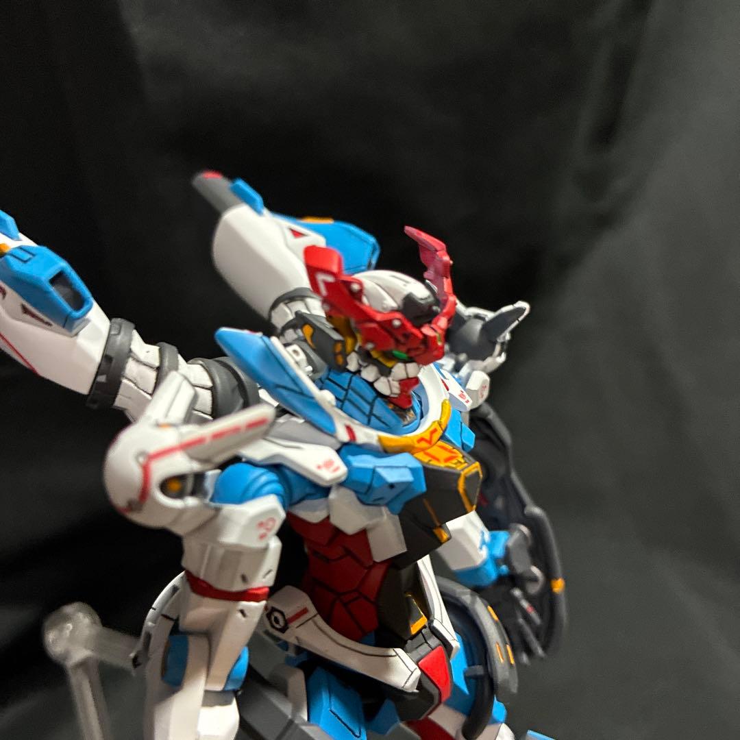 HG ジークアクス　塗装　完成品　＋ジャイアントガトリングセット
