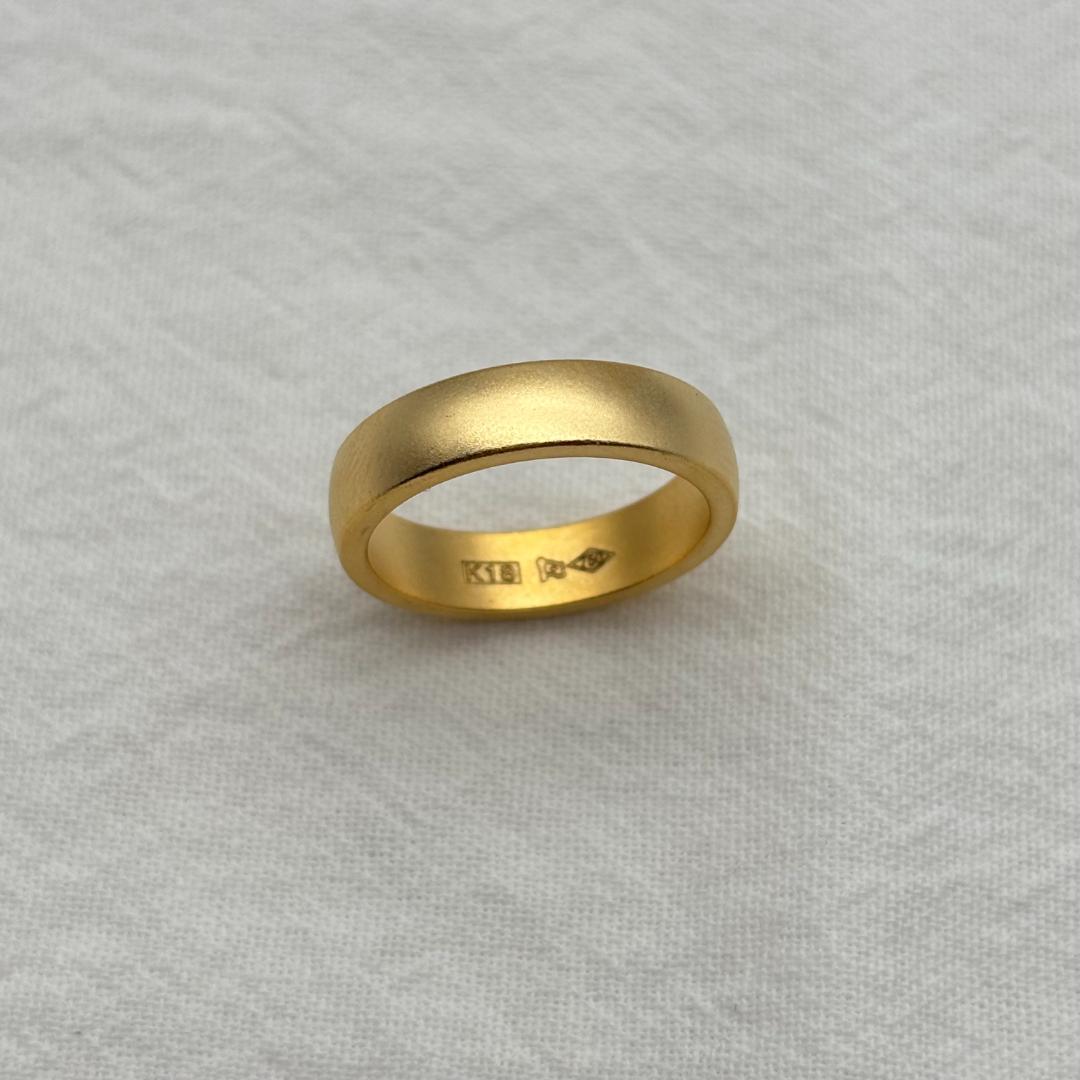 K18金 ゴールドリング 49mm 4.36g 16号