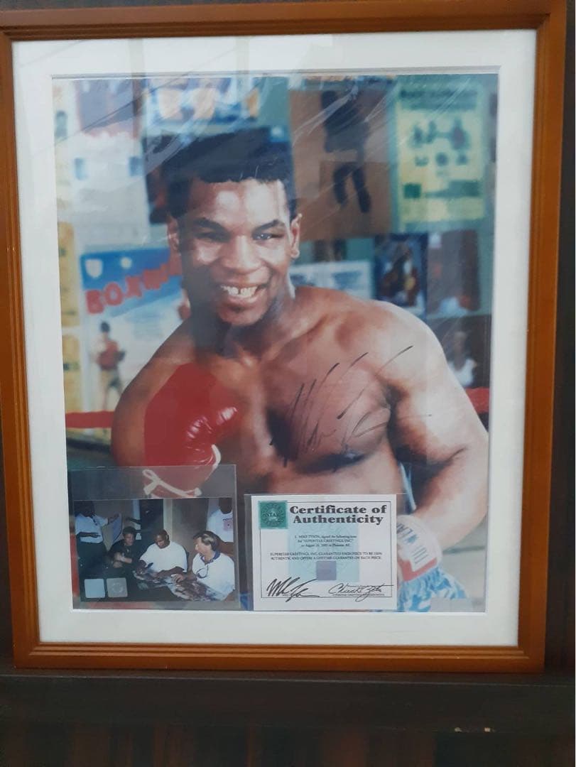 マイク・タイソン サイン入り生写真 フレーム付き