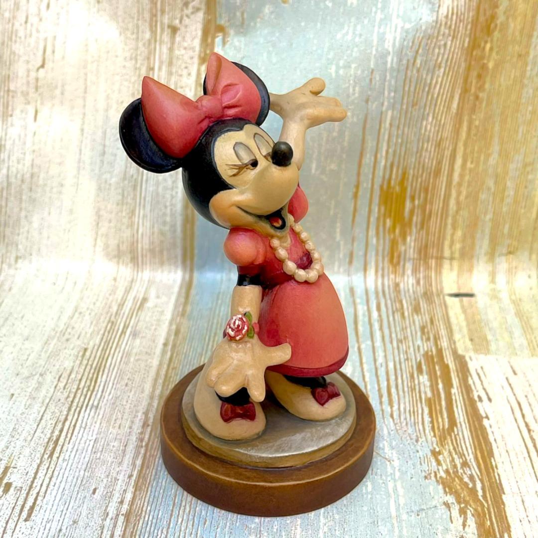 世界限定5000個 激レア★ミニーマウス 木製フィギュア ANRI
