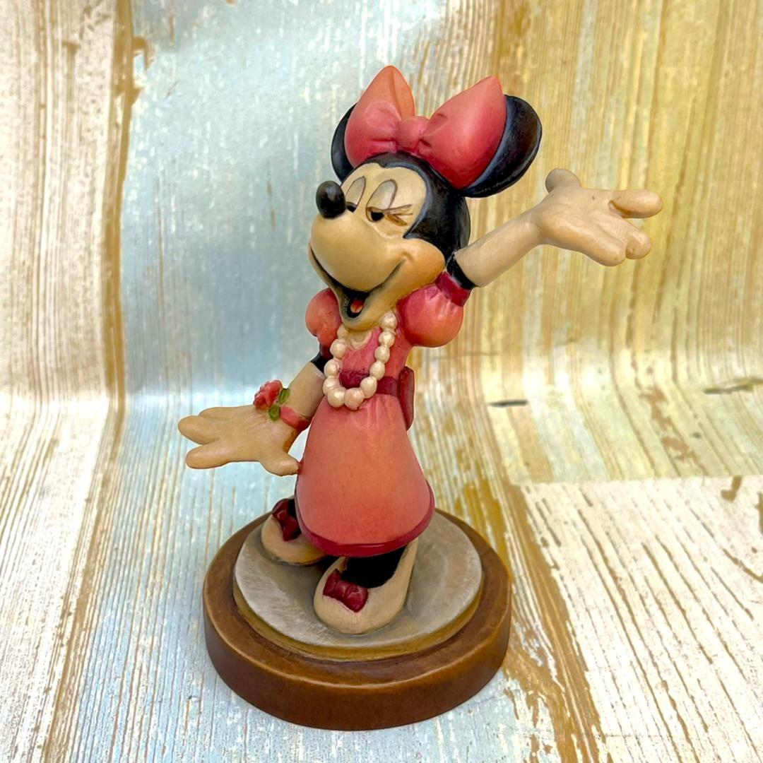 世界限定5000個 激レア★ミニーマウス 木製フィギュア ANRI