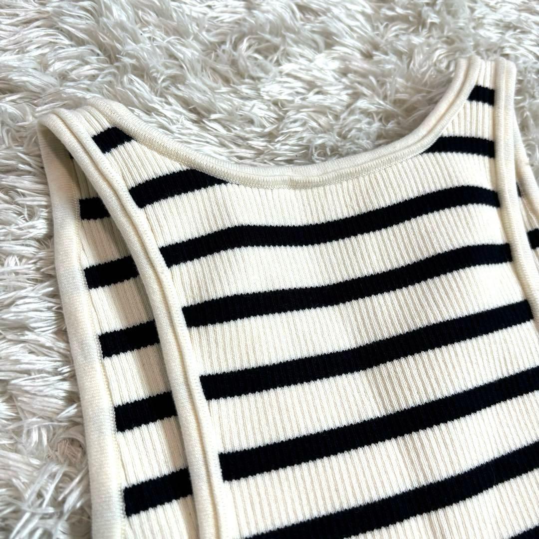 未使用級✨現行　CELINE セリーヌ　タンクトップ　クロップド　ボーダー