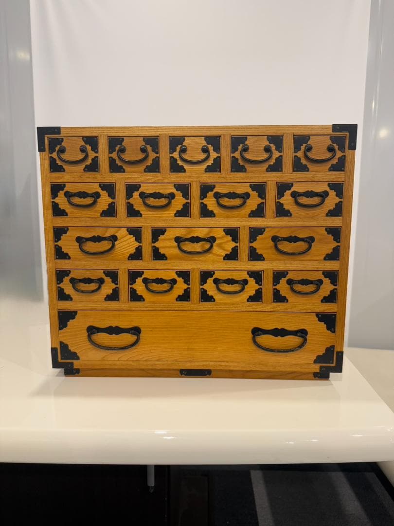 アンティーク 薬箪笥 小物入れ 薬箱 木製 17杯