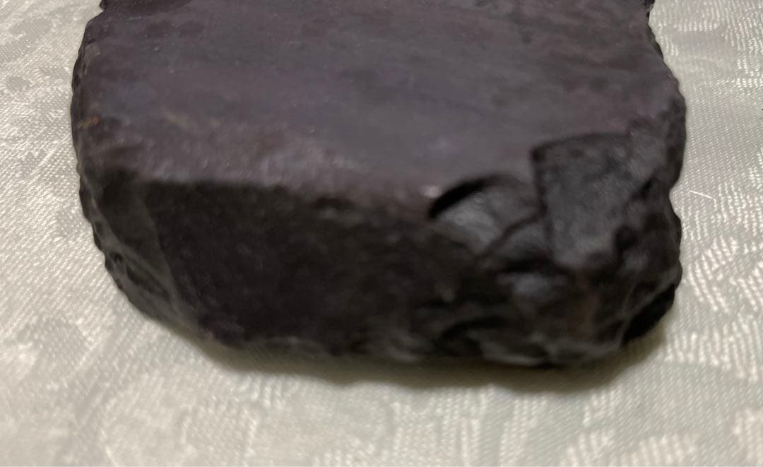 彫刻石硯 松と鳥 唐木箱入り ＆ 墨と筆2本セット