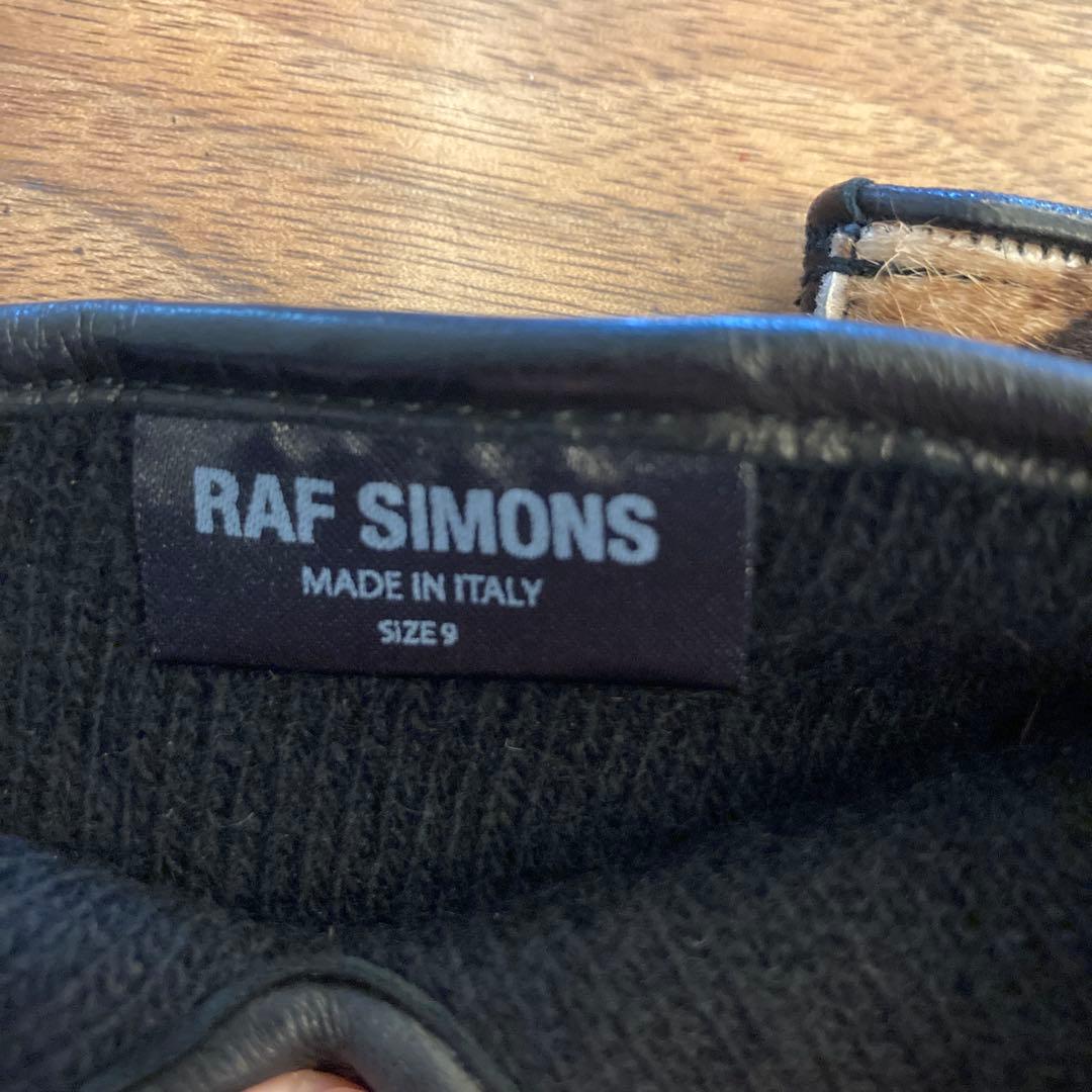 ラフシモンズ　レオパード柄　グローブ