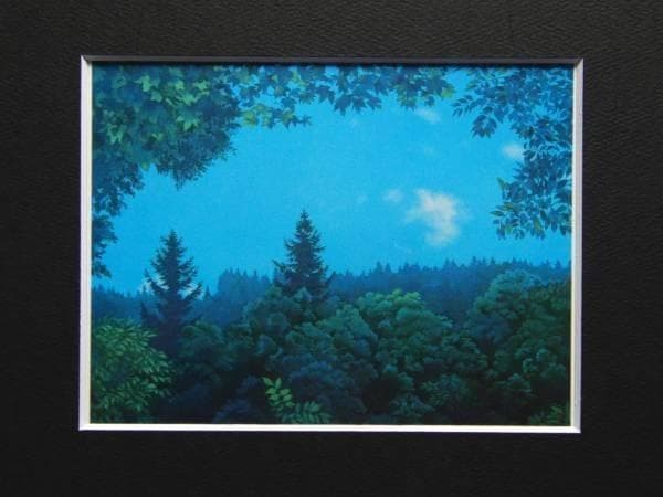 東山魁夷、緑の窓、希少画集画、新品額付、状態良好