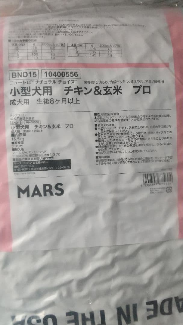 ニュートロナチュラルチョイスチキン小型成犬用プロ