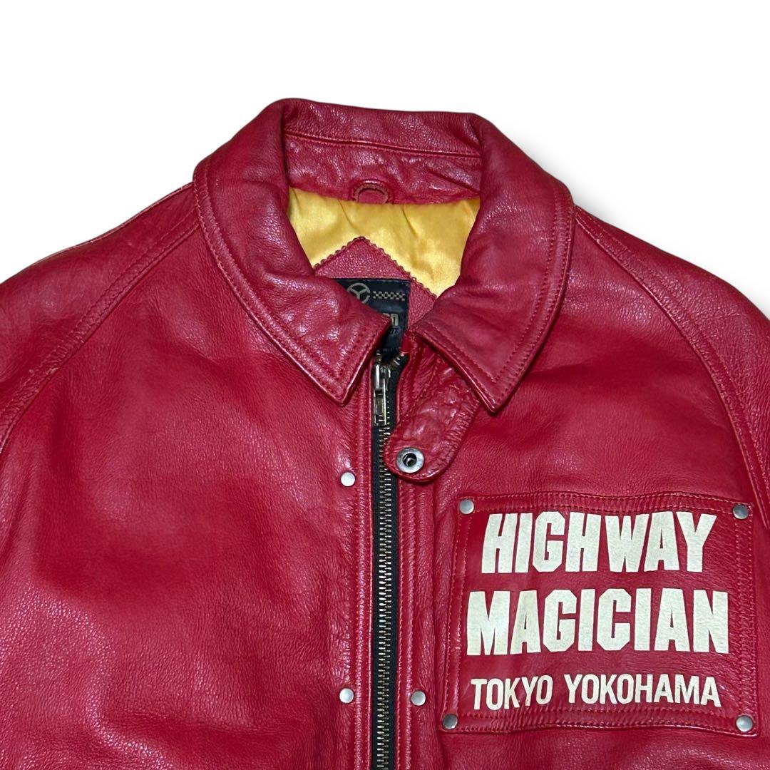 希少 YELLOW CORN HIGHWAY MAGICIAN 本革 ライダース