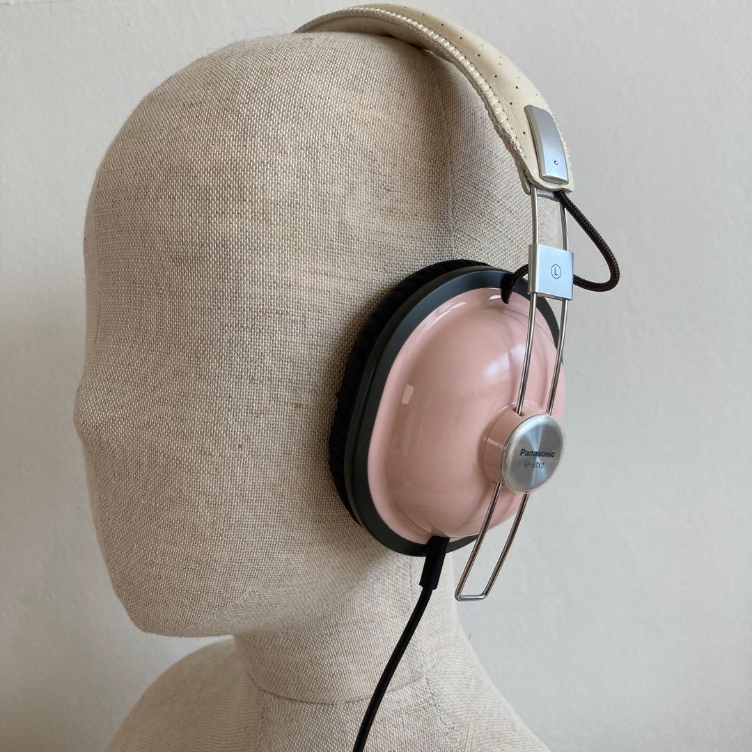 【超レア♪海外モデル】パナソニックRP-HTX7 おしゃれヘッドホン ピンク