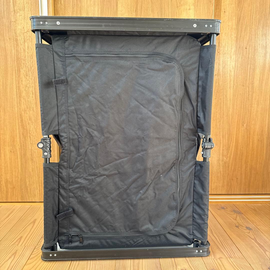 DOD 折りたたみアウトドア　マルチキッチンテーブル　収納　黒