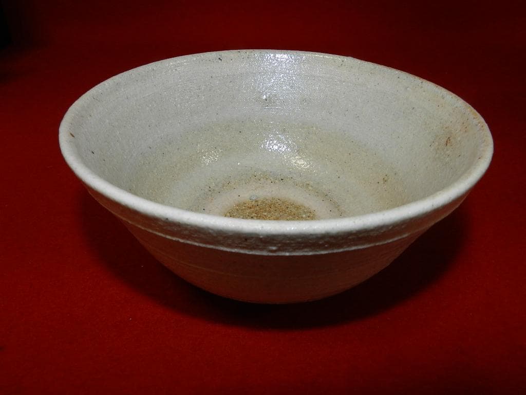 K-98 茶道具 人間国宝 松井康成 2重共箱 灰釉茶盌 お安くいたしました！￼