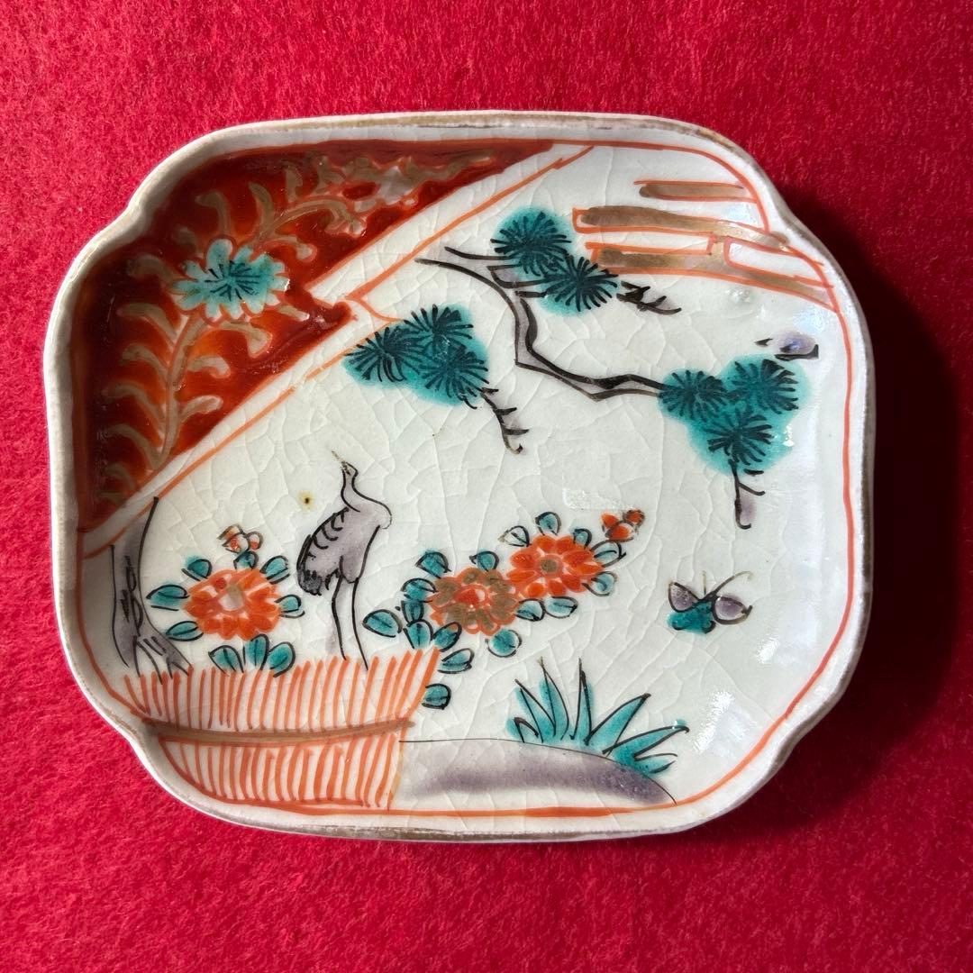 古伊万里　色絵　豆皿　2枚組