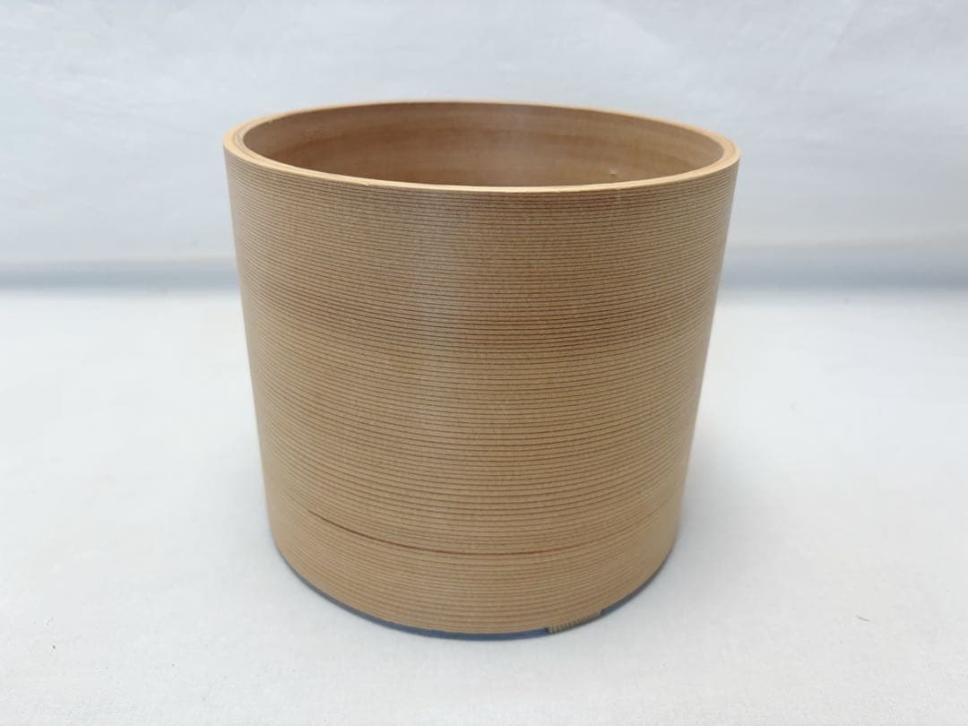 ほぼ未使用 茶道具 杉木地 曲水指 綴目 煎茶道具 茶器 木工芸 水指 水差し