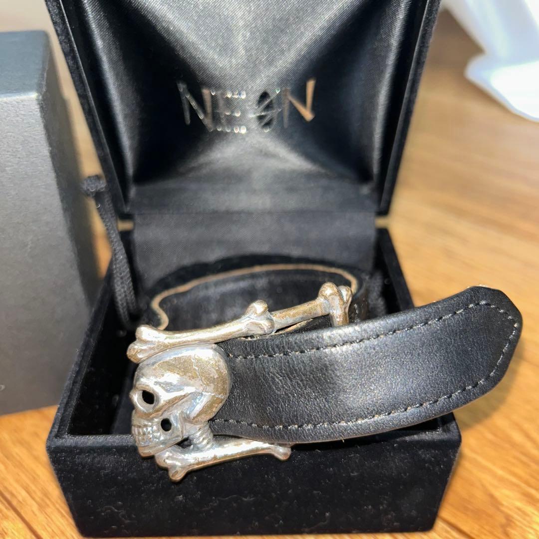 最終値下げ オリジナル スカルブレスレット スカルベルト silver925