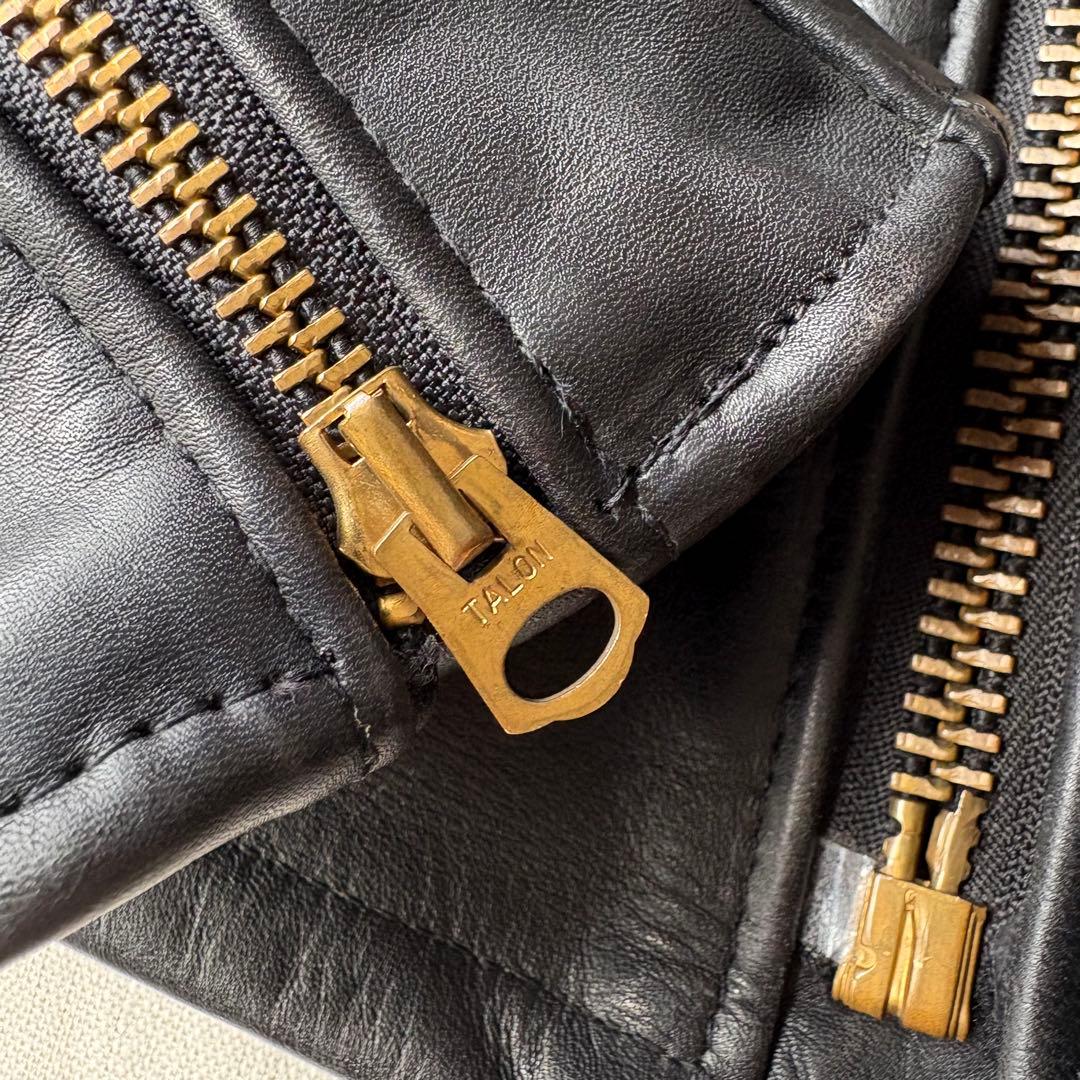 Schott シングルライダース ゴールド金具 TALONジップ 40 ショット