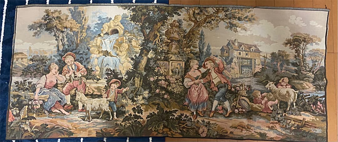 【贅沢品】ゴブラン織り　高級　タペストリー　ヨーロッパ　新品　71×167