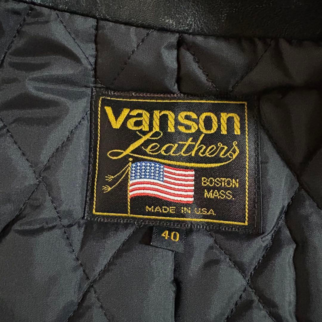 90s banson バンソン　ライダースジャケット　MODEL B 真鍮　赤