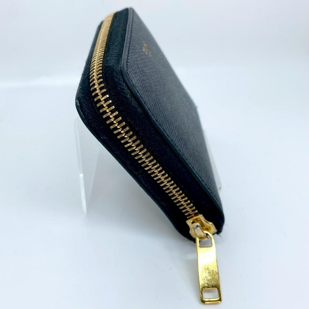た*か様 【CELINE】 コンパクト ジップ ウォレット ケース ブラッ