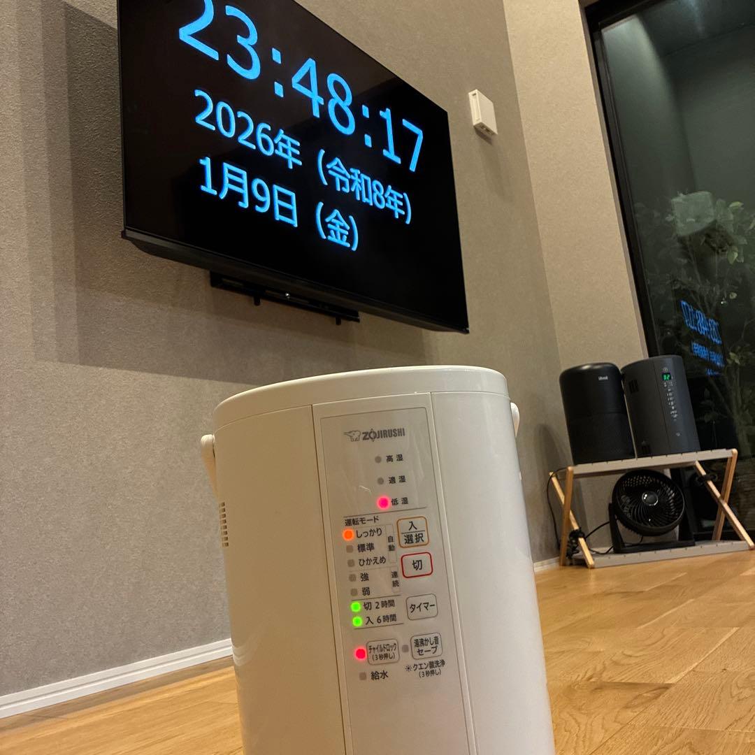 象印 ZOJIRUSHIスチーム式加湿器 EE-RR50型 WA ホワイト