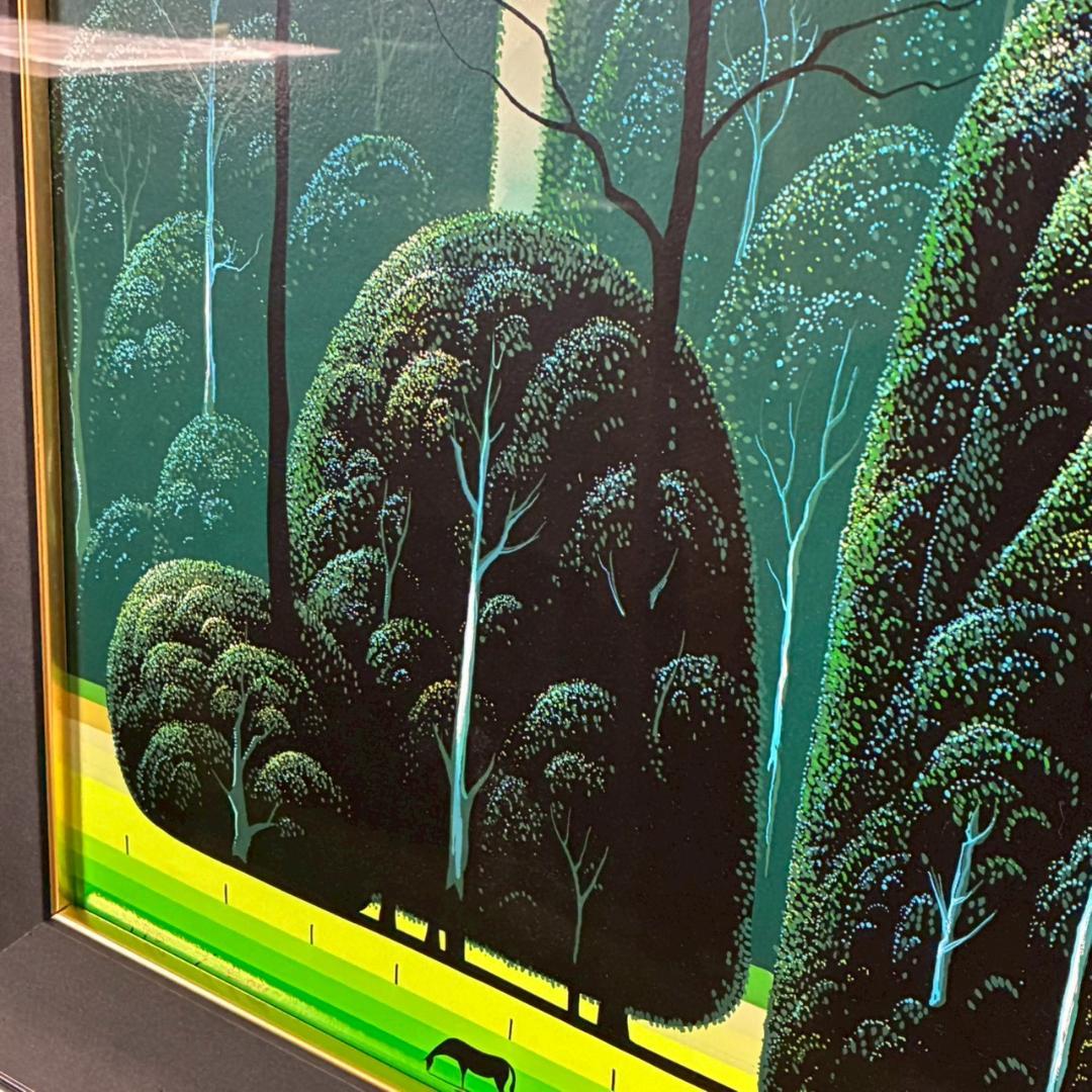 美品 アイベン・アール「ファームヤード」シルクスクリーン 直筆サイン・証明書有