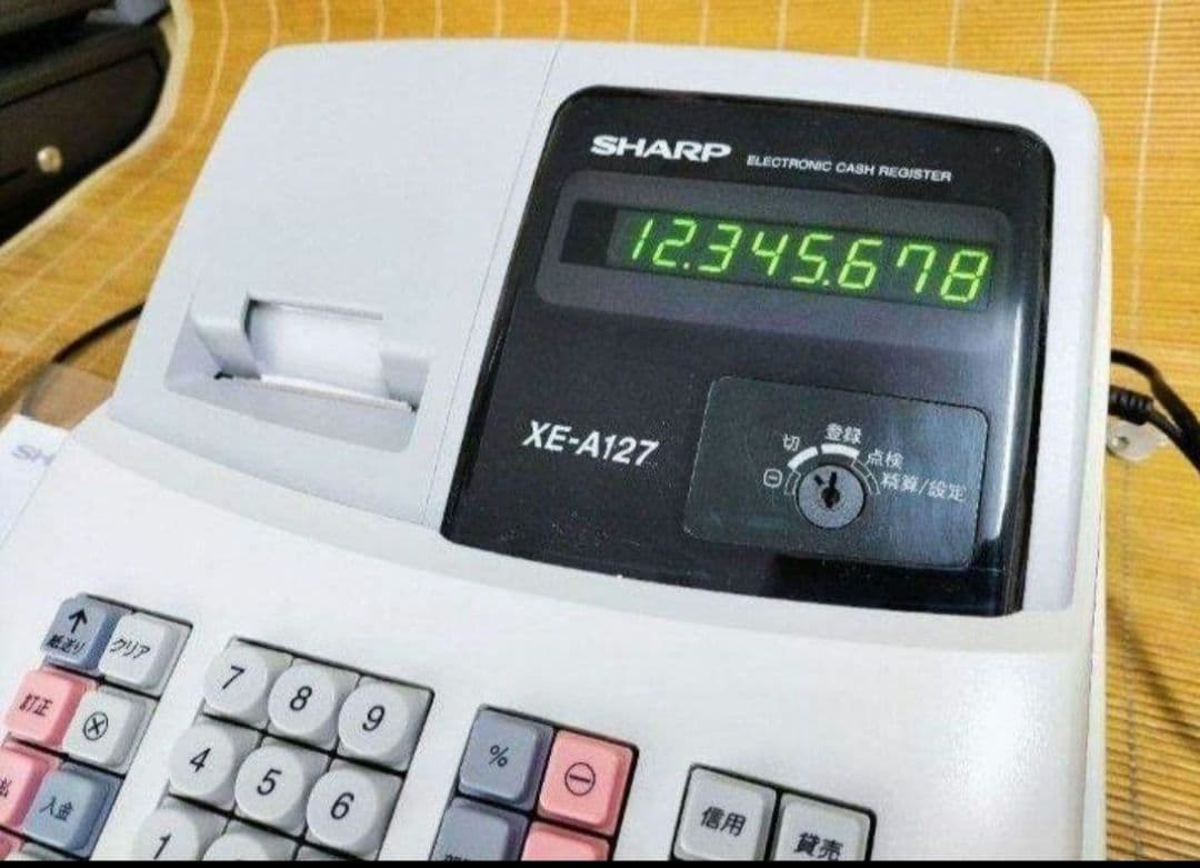 シャープレジスター　XE-A127　簡単便利特殊　送料込　1235789