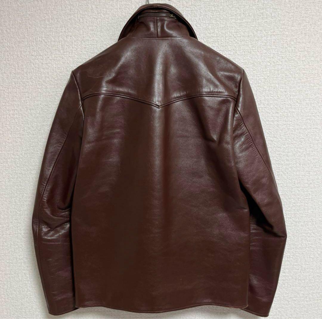 WACKO MARIA Mワコマリア レザージャケット ステアハイド SMOKE