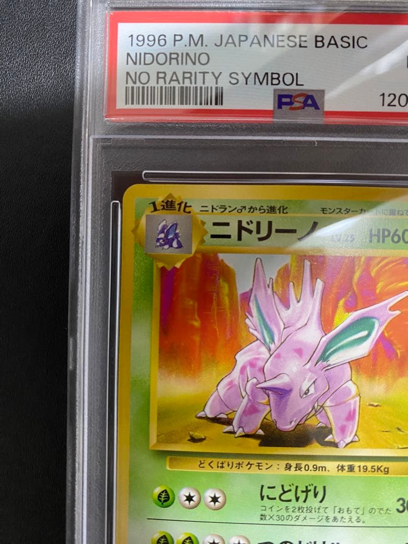 ニドリーノ 初版 旧裏　psa8 マークなし　ポケモンカード