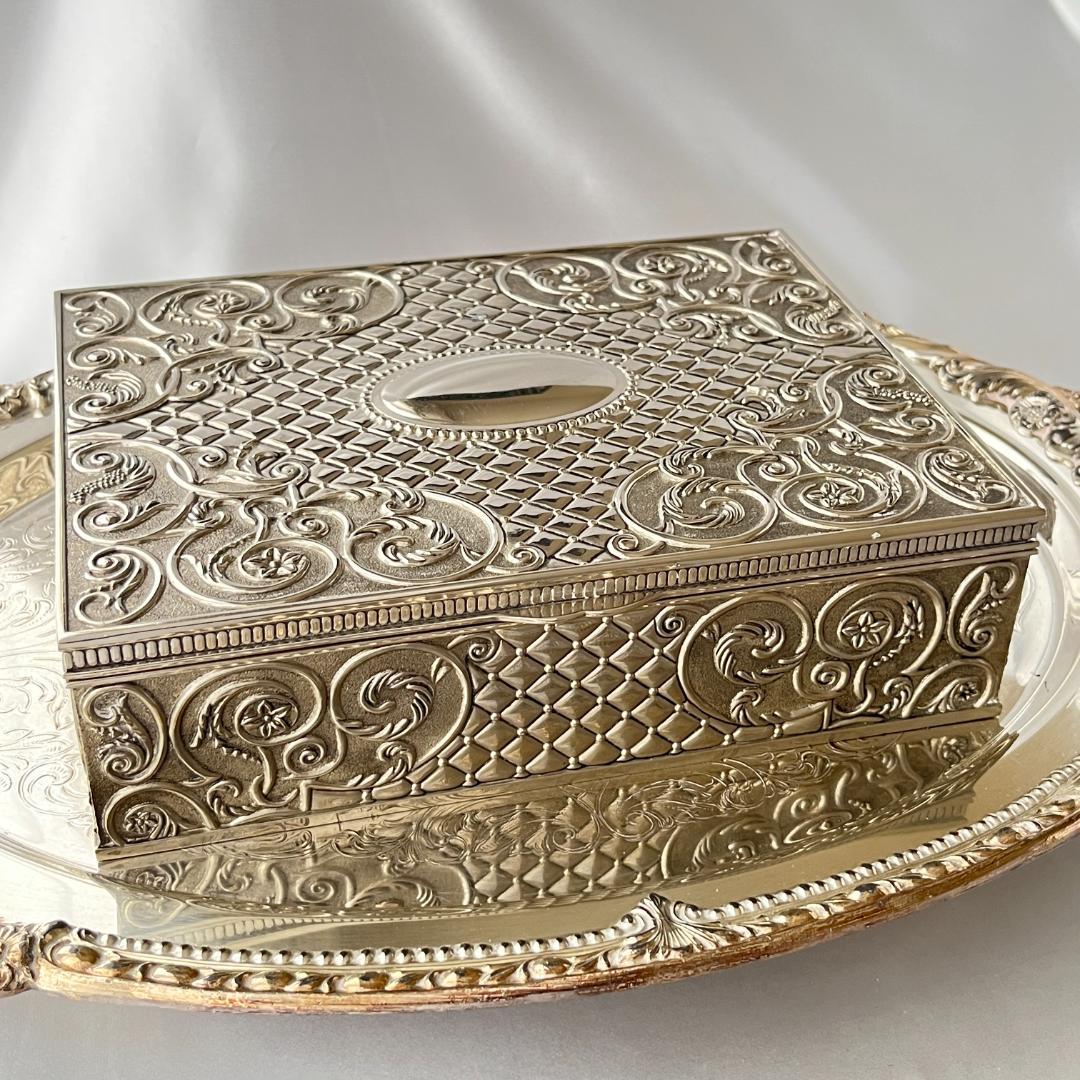 【GODINGER】 ビクトリアンのジュエリーボックス【シルバープレート】