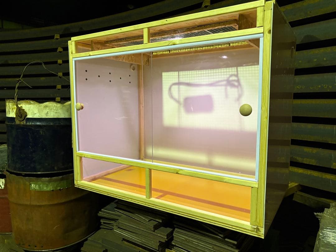 爬虫類ケージ　80×45×60 アルミ複合板仕様