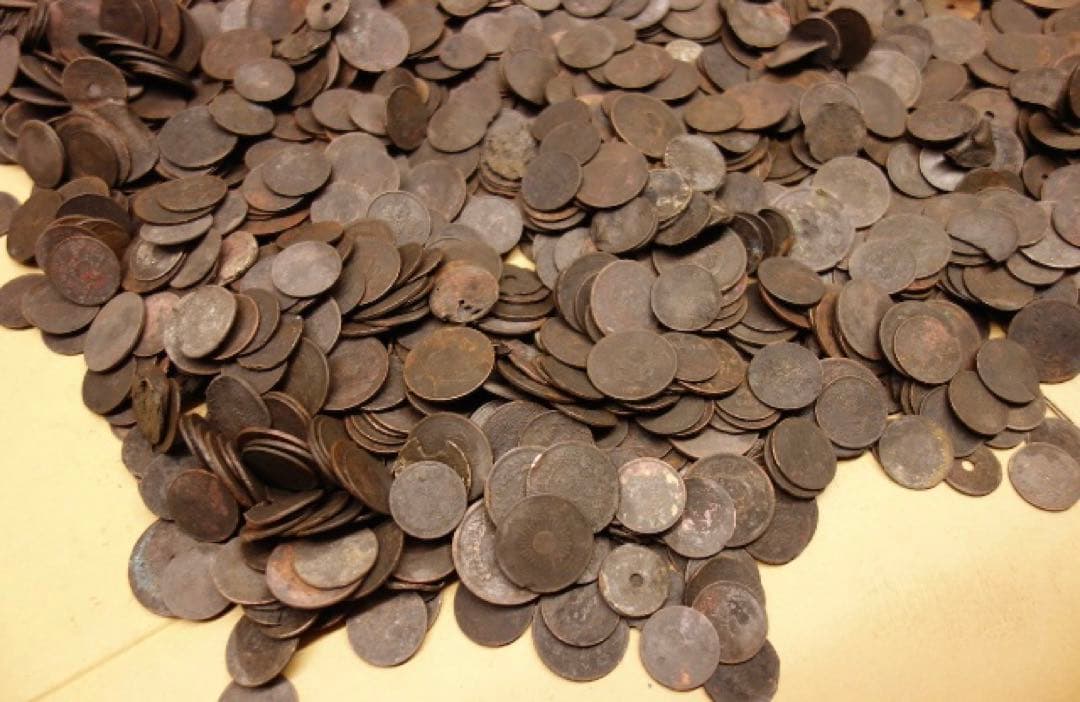 古銭 日本 外国 重量：約11kg まとめて大量 金属腐蝕多数有 ジャンク品