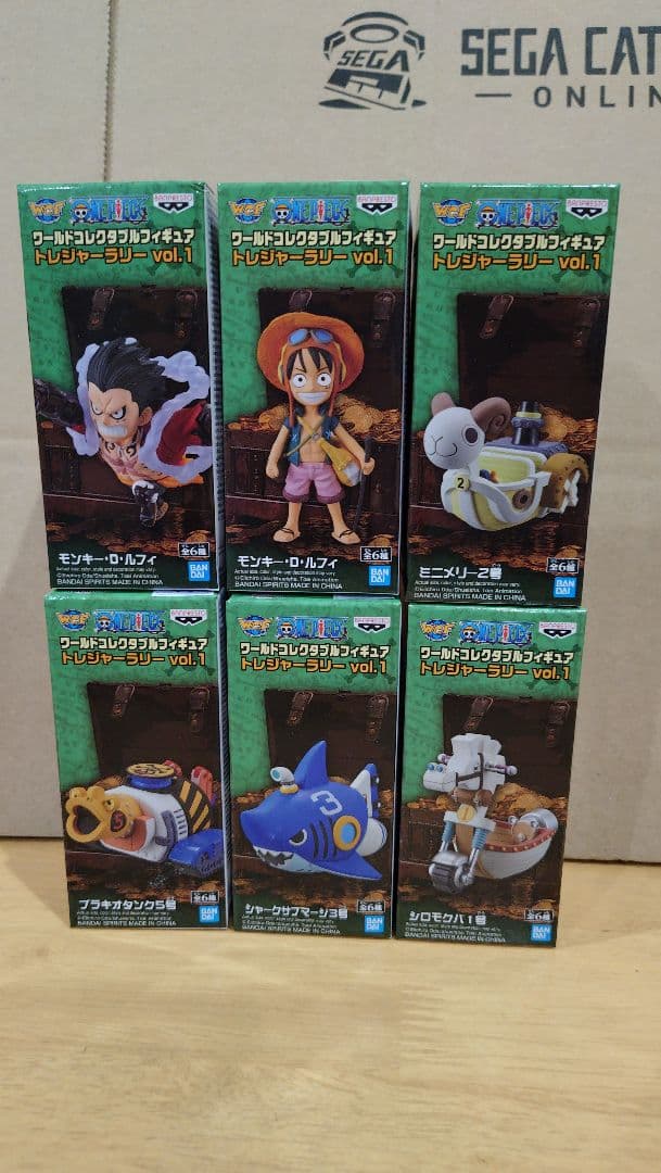 トレジャーラリー 1 海外正規品 ワンピース ワーコレ 6点セット