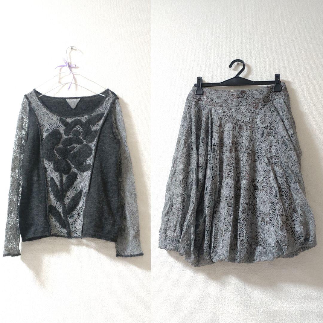 ブランド ノリコアラキ バルーン スカート 40 M ベビーアルパカ 5万