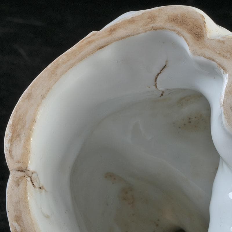 中国　徳化窯　白磁　観音像　仏像　置物　M　R9085