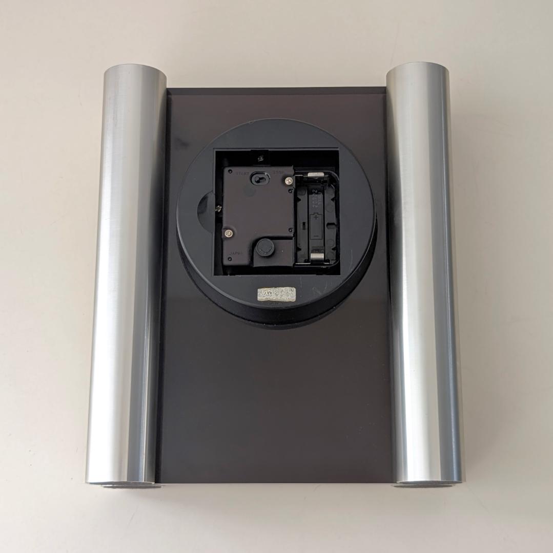 SEIKO 70s ビンテージ ステンレス柱脚 置時計 ミッドセンチュリー 美品