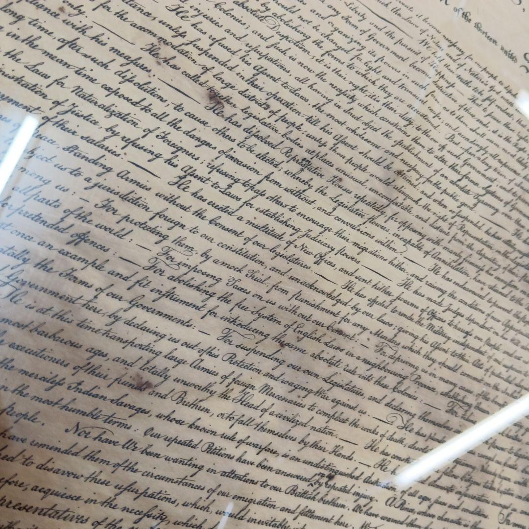 USA「独立宣言の起草」　ヴィンテージ コレクターズ ピューター プレート